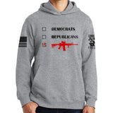 Republicans Democrats AR15 Hoodie Style001
