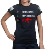 Republicans Democrats AR15 Ladies T-shirt
