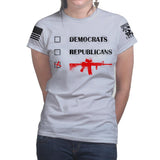 Republicans Democrats AR15 Ladies T-shirt Style001
