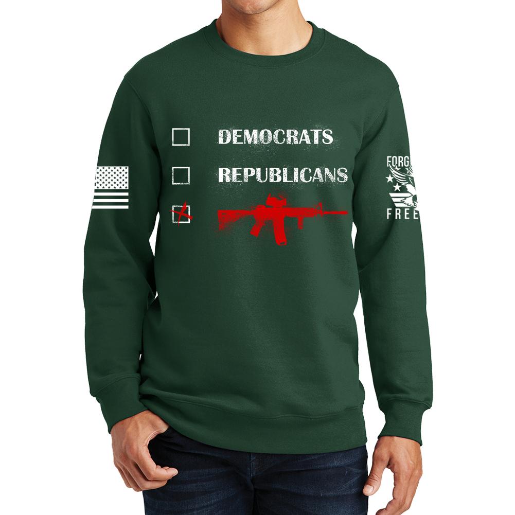 Republicans Democrats AR15 Sweatshirt Style001