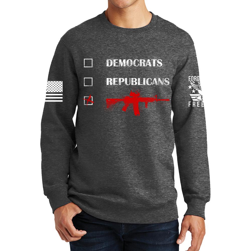 Republicans Democrats AR15 Sweatshirt Style001
