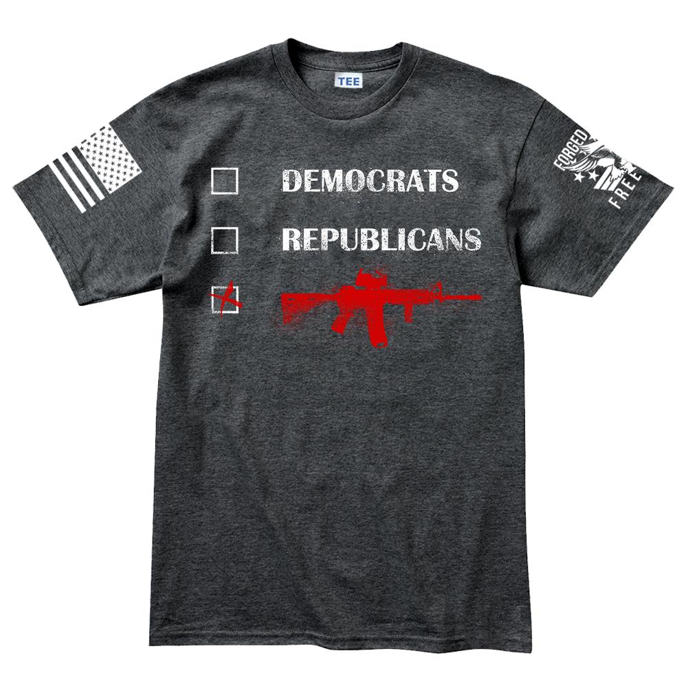 Republicans Democrats AR15 Men's T-shirt