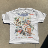 RETRO 1986 FOSTERS F1 WHITE HEAVY WEIGHT TEE