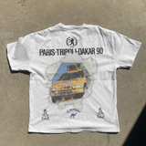 RETRO DAKAR RALLY WHITE HEAVY WEIGHT TEE