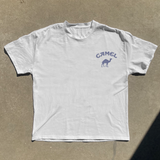 RETRO DAKAR RALLY WHITE HEAVY WEIGHT TEE