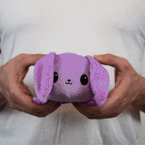 TeeTurtle Reversible Bunny Plushie (Purple + Light Purple)