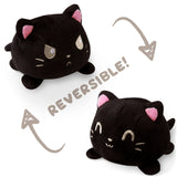 TeeTurtle Reversible Cat Plushie (Black)