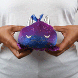 TeeTurtle Reversible Dragon Plushie (Purple + Galaxy)
