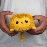 TeeTurtle Reversible Lion Plushie (Brown)