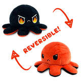TeeTurtle Reversible Octopus Plushie (Black + Red)