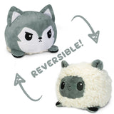 TeeTurtle Reversible Wolf & Sheep Plushie
