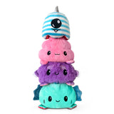 TeeTurtle Reversible Fuzzy Monster Plushie