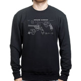 Vintage Revolver Blueprints Sweatshirt Style001