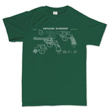 Vintage Revolver Blueprints Men's T-shirt