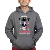 Right to Bear Arms Skull Mens Hoodie