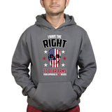 Right to Bear Arms Skull Mens Hoodie Style001