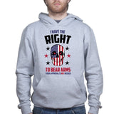 Right to Bear Arms Skull Mens Hoodie
