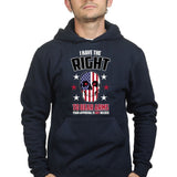 Right to Bear Arms Skull Mens Hoodie