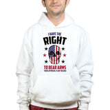 Right to Bear Arms Skull Mens Hoodie Style001