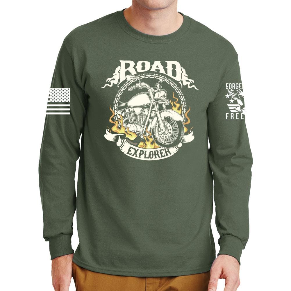 Road Explorer Long Sleeve T-shirt Style001