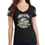 Ladies Road Explorer V-Neck T-shirt Style001