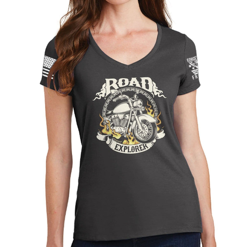 Ladies Road Explorer V-Neck T-shirt