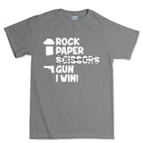 Rock Paper Scissors Gun Men's T-shirt Style001