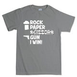 Rock Paper Scissors Gun Men's T-shirt