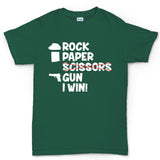 Rock Paper Scissors Gun Men's T-shirt
