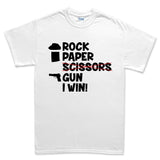 Rock Paper Scissors Gun Men's T-shirt Style001