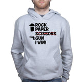 Rock Paper Scissors Gun Hoodie Style001