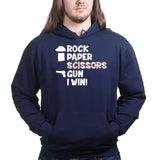 Rock Paper Scissors Gun Hoodie Style001