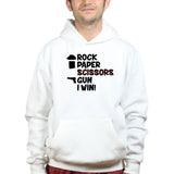 Rock Paper Scissors Gun Hoodie Style001