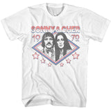 Sonny And Cher - 1972 Stars - American Classics - Solid White Adult Short Sleeve T-Shirt