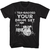 Step Brothers - Your Drum Set - Black Front Print Short Sleeve Adult T-Shirt