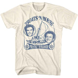 Step Brothers - Boats And Hoes Again - American Classics - Solid Off-White Adult Short Sleeve T-Shirt