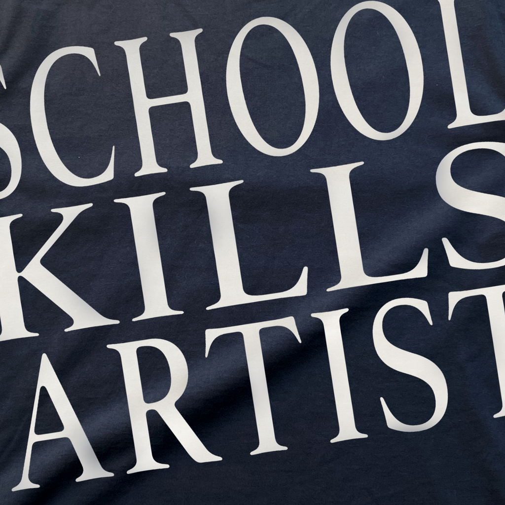 SCHOOL KILLS ARTISTS HEAVYWEIGHT BLACK T-SHIRT