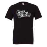 White Logo on Black T-shirt