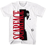 Scarface - Split - American Classics - Solid White Adult Short Sleeve T-Shirt