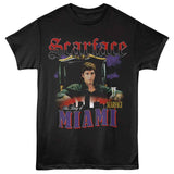 Scarface - King Of Miami - American Classics - Black Adult Short Sleeve T-Shirt