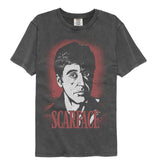 Scarface - Face - American Classics - Gray Solid Adult Short Sleeve Comfort Color T-Shirt