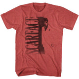 Scarface - Black Poster Print - Short Sleeve - Heather - Adult - T-Shirt