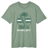 Carroll Shelby Cobra Circle Stripes Officially Licensed Adult Short Sleeve Vintage Wash T-Shirt