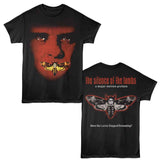 Silence Of The Lambs - Face With Moth - American Classics - 2-Sided Print Black Adult Short Sleeve T-Shirt