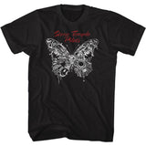 Stone Temple Pilots - Butterfly - American Classics - Solid Black Adult Short Sleeve T-Shirt