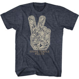 Stone Temple Pilots - Peace - American Classics - Heather Blue Adult Short Sleeve T-Shirt