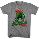 Street Fighter - Blanka - Short Sleeve - Heather - Adult - T-Shirt