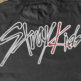 STRAY KIDS 'ATE' WASHED HEAVYWEIGHT BLACK T-SHIRT