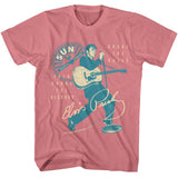 Elvis Presley - Sun Records Broke The Rules - American Classics - Solid Pink Adult Short Sleeve T-Shirt