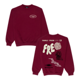 Fam From Freo (Red) Crewneck Sweatshirt
